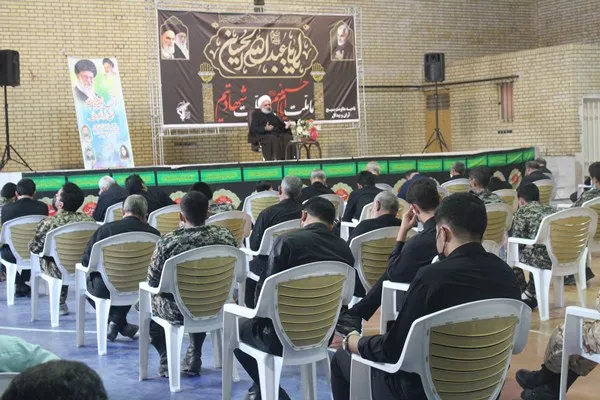 برگزاری مراسم عزاداری سیدالشهداء در ناحیه مقاومت بسیج آران و بیدگل