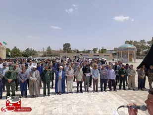 فریاد انتقام از شهر میرزای نایینی؛ تجمع مردمی علیه تهاجم صهیونیست&zwnj;ها