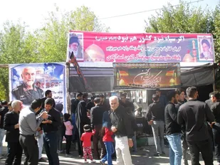 برپایی ایستگاه صلواتی پایگاه سیدجمالدین اسدآبادی