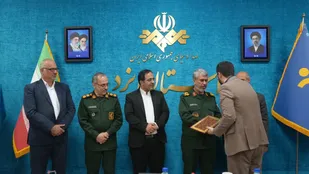 تکریم و معارفه مسئول بسیج رسانه صداوسیمای مرکز یزد