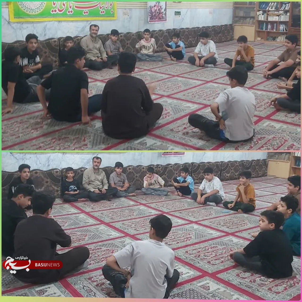 نشست روشنگری درمسجدفاطمه زهرا س هندیجان باحضوربسیجیان 
