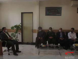 دیدار فرمانده ناحیه مقاومت بسیج با دادستان شهرستان مانه وسملقان