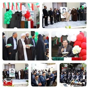 رونمایی از تمثال شهید علمدار باحضور آیت الله محمدباقر محمدی لائینی نماینده ولی فقیه در مازندران