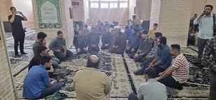برپایی میقات&zwnj;الصالحین بسیجیان ناحیه امام حسن(ع) استان قزوین در مصلای نماز جمعه