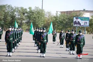 صبحگاه مشترک نیروهای مسلح استان همدان با حضور سردار دهقان