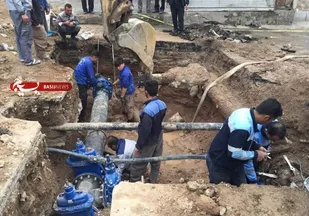 اتصال خطوط انتقال آب مجتمع شهید تهرانی و روستاهای بخش مرکزی، قلعه نو و خاوران به شبکه توزیع آب شهری