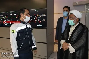 بازدید مسئول نمایندگی ولی فقیه سپاه تهران بزرگ از مجموعه ی متروی شهری پایتخت