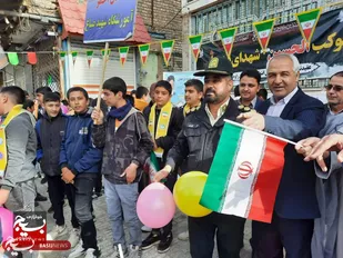 شکوهِ حضور مردم انقلابی شهرستان زاوه در راهپیمایی ۲۲ بهمن+تصاویر