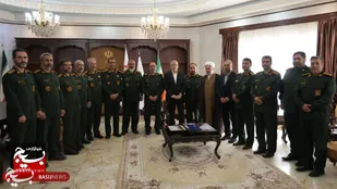 دیدار فرمانده و مسئول نمایندگی ولی&zwnj;فقیه در سپاه امام حسن مجتبی (ع)، با استاندار البرز