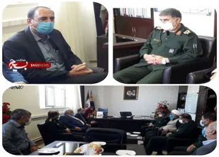 دیدار مهندس علیزاده منتخب مجلس شورای اسلامی با سردار شاکرمی ، فرمانده سپاه امیرالمومنین(ع)استان ایلام