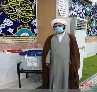 پیام تشکر امام جمعه شهر اهرم از حضور پرشور مردم درانتخابات1400