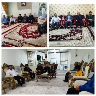 دیداروسرکشی از خانواده شهدا وجانبازان درشهرستان ایوان&nbsp;