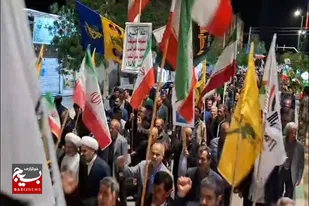 راهپیمایی و اجتماع پرشور مردم فامنین در به مناسبت سالروز آزادسازی خرمشهر
