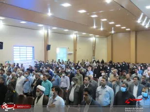 برگزاری مراسم گرامیداشت هفته دفاع مقدس با حضور مسئولین و مردم شهرستان کهنوج