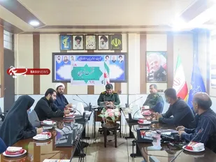 نشست خبری فرمانده ناحیه مقاومت سپاه گنگان در آستانه هفته دفاع مقدس