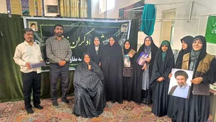 ارائه خدمات جهادی بانوان بسیجی در روستای سرکوبه خمین