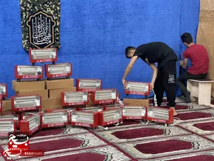 امتداد  مهربانی با توزیع بخاری بین نیازمندان آبادان