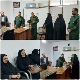 تجلیل از رئیس کارگروه بهداشت و درمان مجمع بسیجیان شهرستان رامشیر به&zwnj;مناسبت روز پرستار