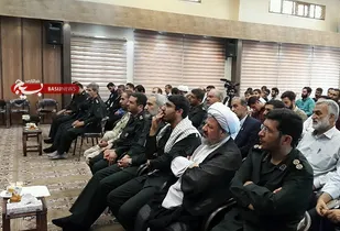 آیین تودیع و معارفه ی فرمانده ناحیه مقاومت بسیج حضرت امیرالمومنین(ع) برگزار شد