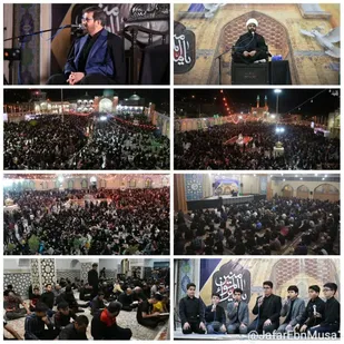دسته عزاداری در سالروز شهادت حضرت امیرالمومنین (ع) در خیرآباد