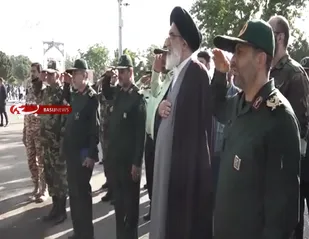 مراسم صبحگاه مشترک نیروهای مسلح و افتتاح کارگاه اشتغالزایی در نظرآباد در برنامه تلویزیونی فصل ایستادگی