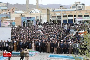 تشییع پیکر فرمانده دلاور و جانباز سرافراز در شهرکرد+عکس