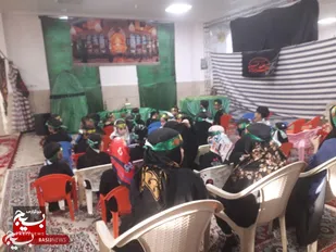 طنین نوای لبیک یاحسین در حسینیه کودک شوش
