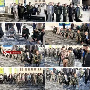 گلباران مزار شهدای شهرستان پیشوا همزمان با هفته مقدس بسیج/ ادای احترام سردار ولی زاده به شهدای والامقام پیشوا