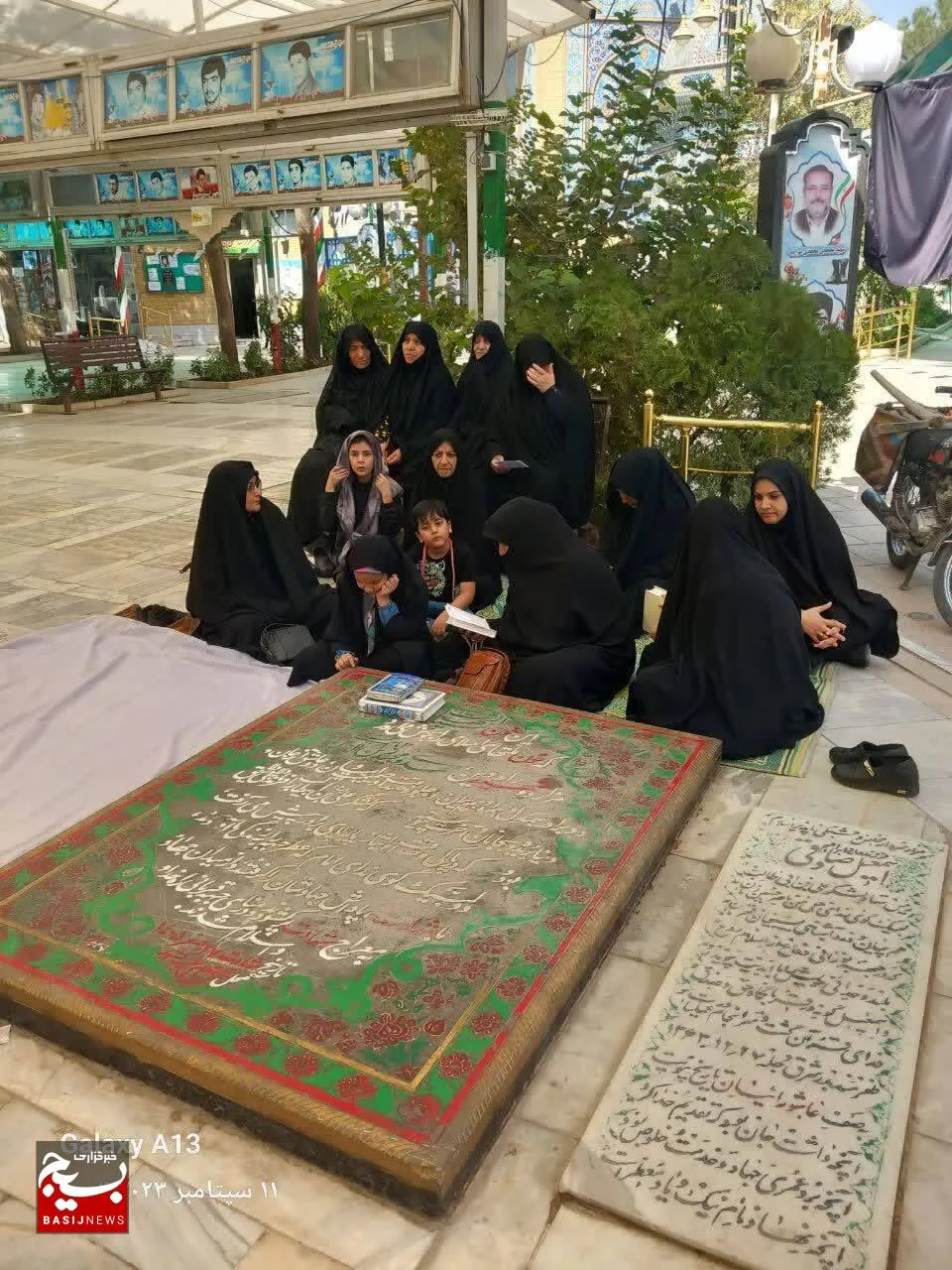 عهد و پیمان بسیجیان پایگاه‌های حوزه حضرت فاطمه(س) با شهدا