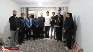 دیدار جمعی از جامعه ورزش با خانواده شهید ورزشکار مهدی پولادوند