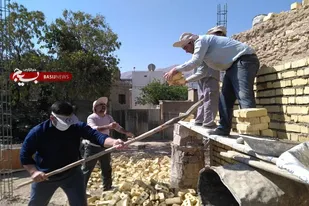 جهادگران شهید اسلامی نسب خانه می&zwnj;سازند