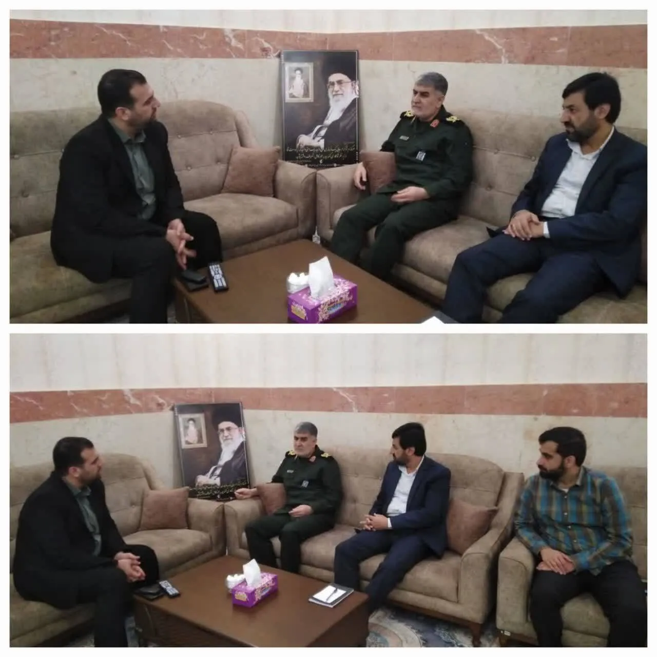 دیدار فرمانده سپاه امیرالمؤمنین(ع) استان ایلام با جانشین سازمان بسیج هنرمندان کشور