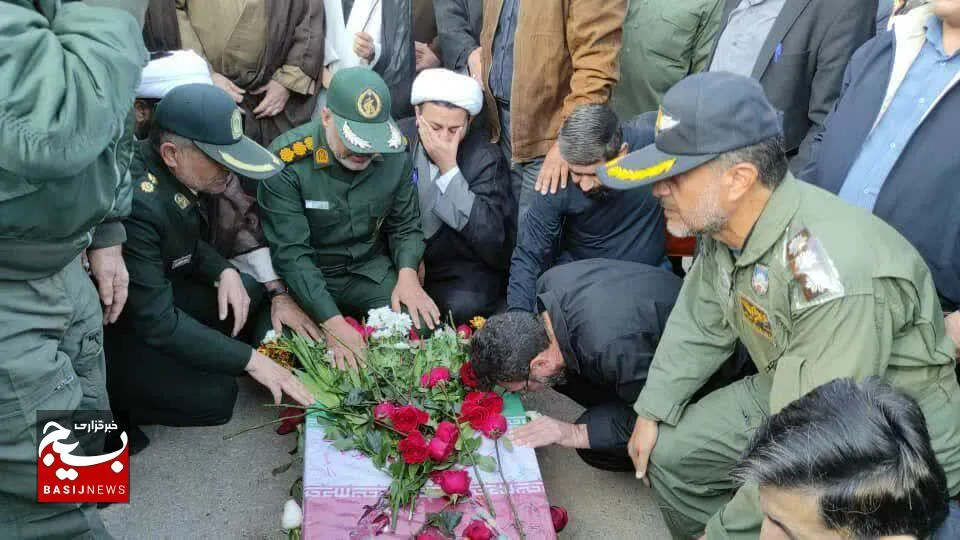 تشییع و وداع با شهید گمنام در مسجدسلیمان