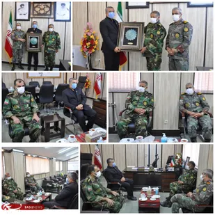 دیدار فرمانده قرارگاه منطقه&zwnj;ای شمال&zwnj;شرق نزاجا با فرماندار شهرستان شاهرود