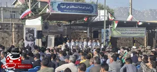 صبحگاه مشترک نیروهای نظامی و فراجا در لردگان