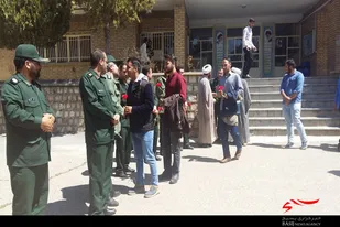 تجدید بیعت دانشجویان دانشگاه سیدجمال با پاسداران سپاه اسدآباد