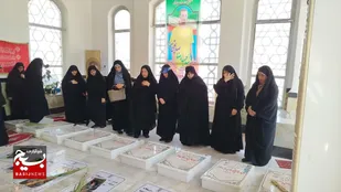 حضور معاونین خواهر پایگاه های بسیج ادارات کل استان گیلان در آستانه اشرفیه&nbsp;