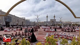 بزرگترین حلقه قرآنی جهان در حرم رضوی