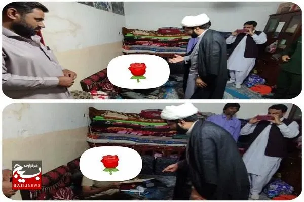 دیدار و دلجویی از خانواده ای که دارای ۵ فرزند نابینا است