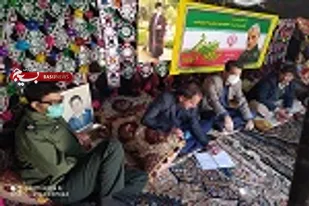 معاون فرهنگی و بسیج مساجد و محلات ناحیه زاهدان از خیمه حوزه مالک اشتر بازدید کردند