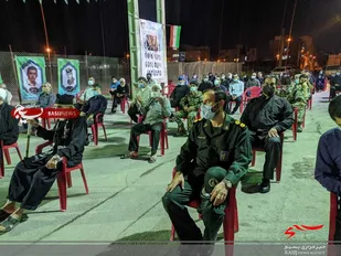 مراسم آبروی محله به یاد شهید عبدالرضا آتشی در بوشهر برگزار شد