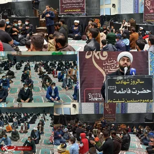 برگزاری مراسم عزاداری دهه ی اول فاطمیه در شهرستان مارگون