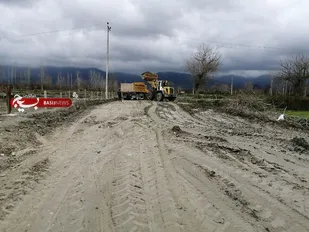 احداث جاده بین مزارع روستای سرمحله بندرگز