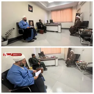 دیدار فرمانده سپاه الغدیر استان یزد با رئیس سازمان بسیج اساتید، طلاب و روحانیون کشور
