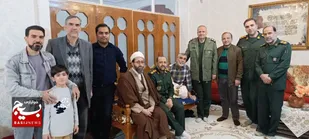 عیادت معاون اجرایی سپاه استان سمنان از مجروحان اغتشاشات شاهرود