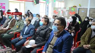 مراسم نمادین نواختن زنگ انقلاب در گلدشت