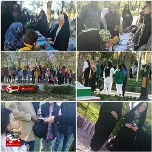 رزمایش عفاف وحجاب در پارک کنار شهدای گمنام همزمان در ماه مبارک رمضان وایام نوروز برگزارشد