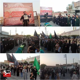 حمیدیه یکپارچه در سوگ آل&zwnj;الله؛ اجتماع هیأت&zwnj;ها و مواکب حسینی برگزار شد