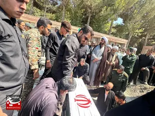 تشییع پیکر جانباز شهید دفاع مقدس در چناران