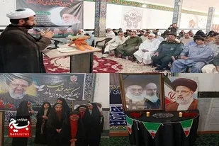 برگزاری مراسم شهید رئیسی در لاشار